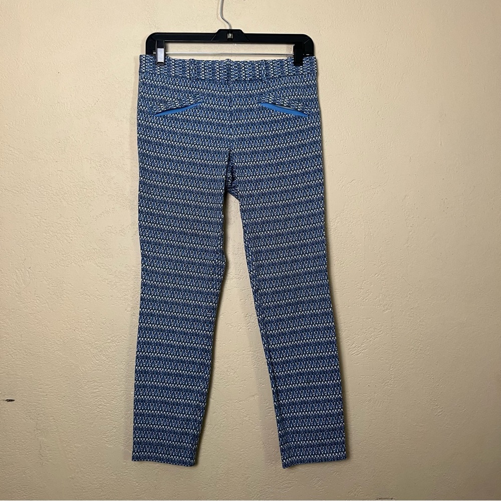 Gap women stretch mid rise multicolor ankle pants size 4‎ R